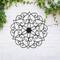 Glitzhome® 23" Traditional Floral Iron Scroll Outdoor Wall Decor